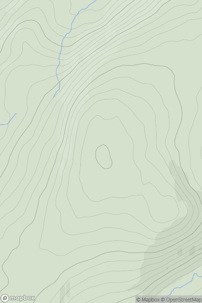 Thumbnail image for Pen y Garn [Dolgellau to Machynlleth] showing contour plot for surrounding peak